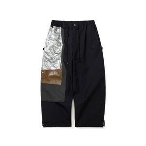 BSRABBIT Aged Contrast Super Wide Ventilation Pants Black L Never Been Worn Snow